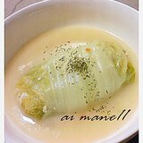 白菜の豆腐ロールクリーム煮